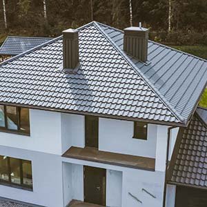 House with Metal Roof - Click to view Metal Roofing options